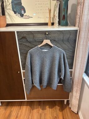Cozy Heather Gray Crewneck Sweater